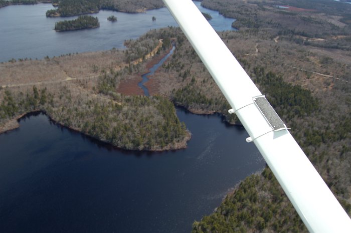 Immobilien Kanada Four Island Lake Flug April 2013 (34)